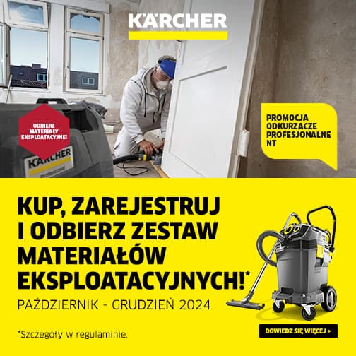 Promocja Karcher NT - Kup odkurzacz i odbierz zestaw materiałów eksploatacyjnych!