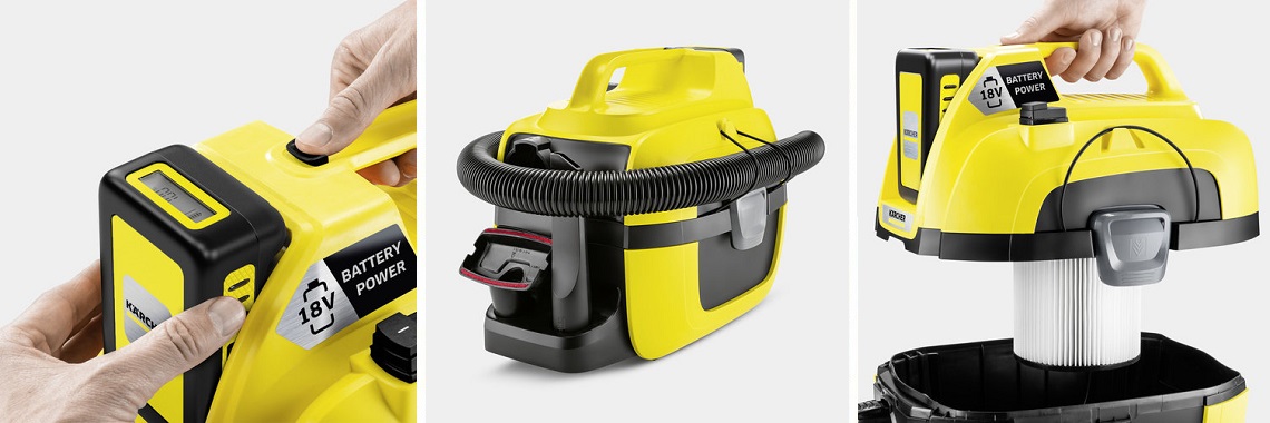 Innowacyjny odkurzacz akumulatorowy Karcher WD 1 Battery Set