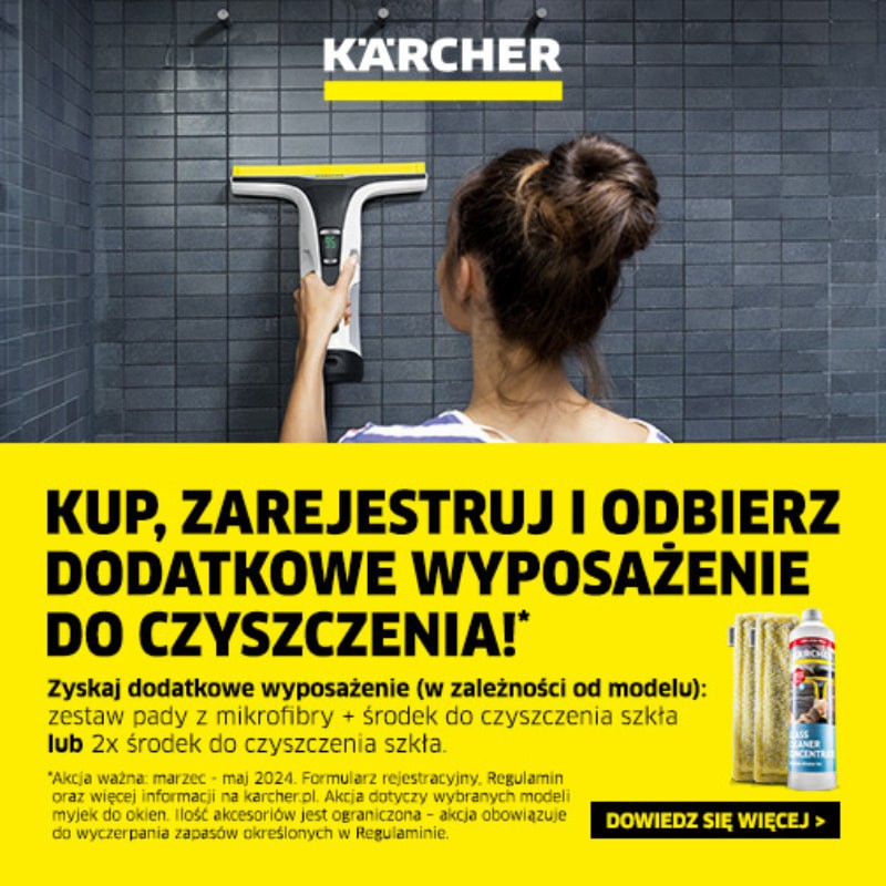 Promocja Karcher na myjki do okien: Zrób szał z Karcher WV!