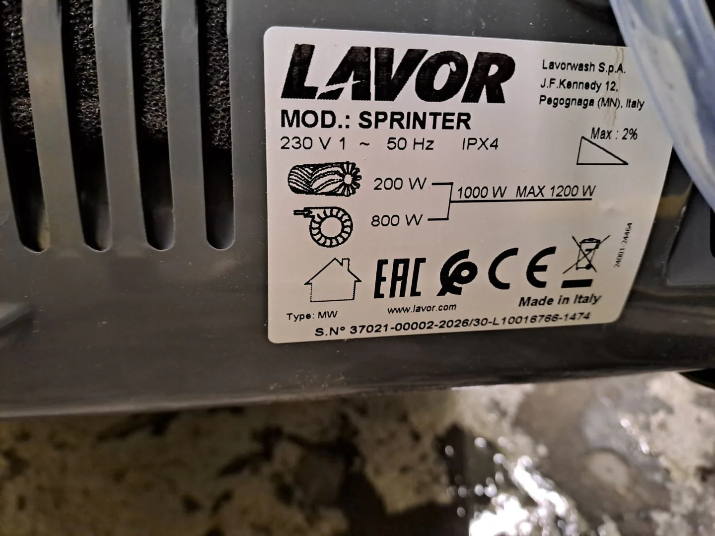 Szorowarka SPRINTER 8.501.0501 - OUTLET