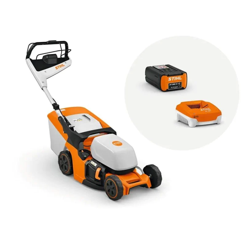 Stihl RMA 443 PV kosiarka akumulatorowa w zestawie z akumulatorem AP 300 S i ładowarką AL 301