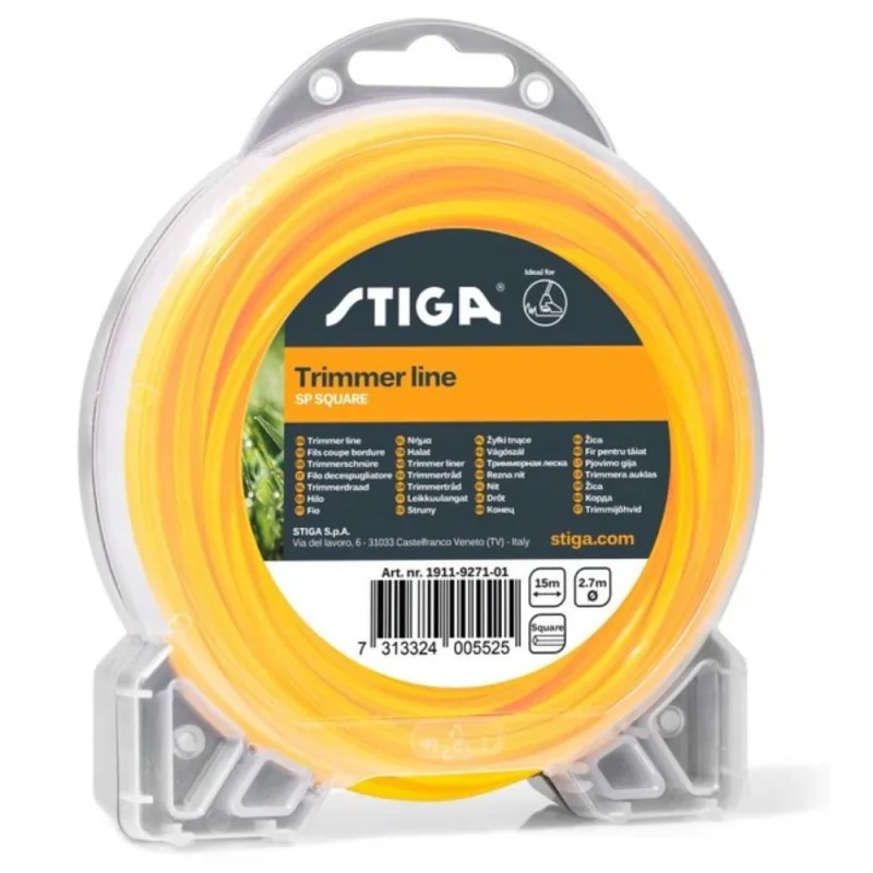 Żyłka tnąca kwadratowa 2,7mm x 55m Stiga SP66 - 1911-9276-01