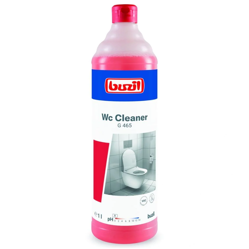 Buzil WC Cleaner G 465 1l pH 0 środek do gruntownego czyszczenia toalet i pisuarów na bazie kwasu solnego