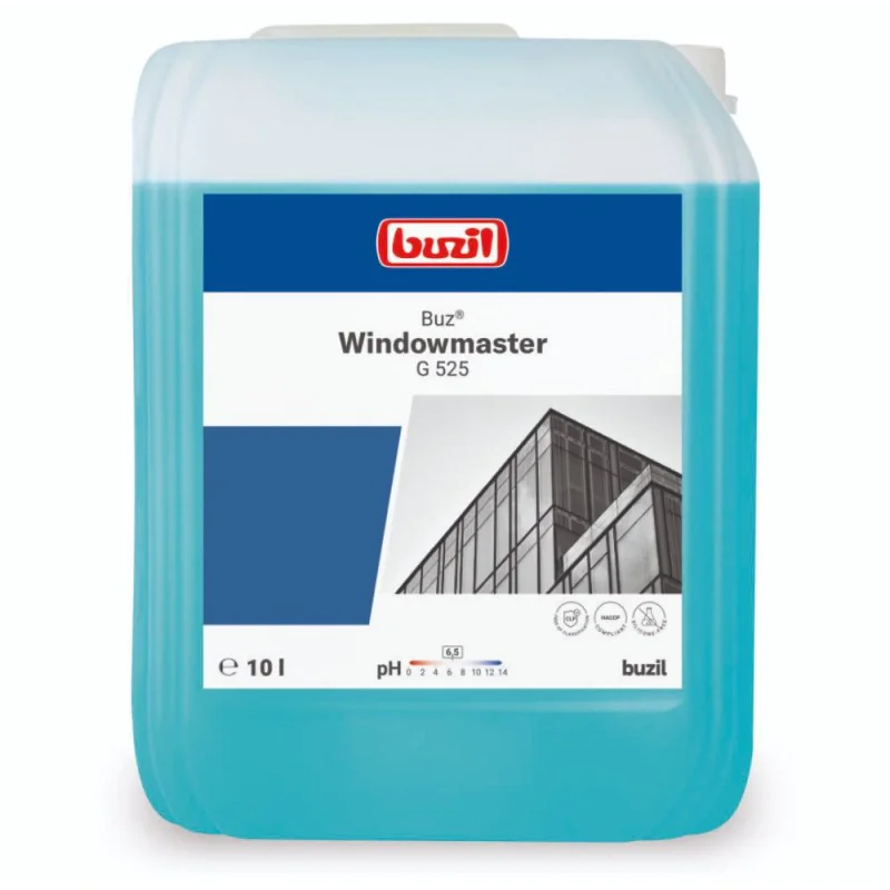 Buzil Buz Windowmaster G 525 10l pH 6.5 koncentrat do mycia szyb i okien mikropiana