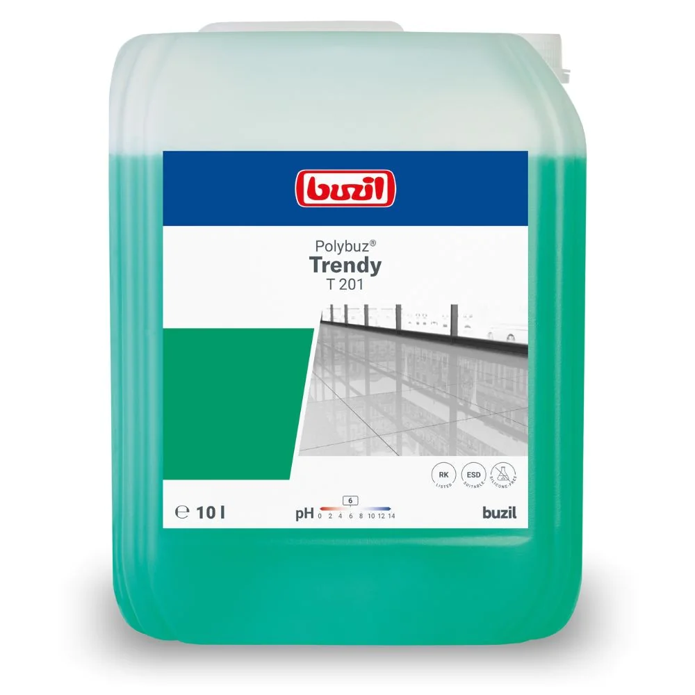 Buzil Polybuz Trendy T 201 10l pH 6 nabłyszczający środek na bazie alkoholu