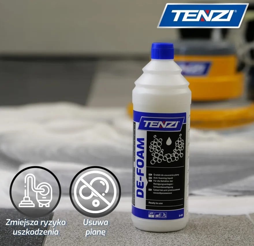 TENZI De-Foam odpieniacz do maszyn czyszczących i odkurzaczy piorących