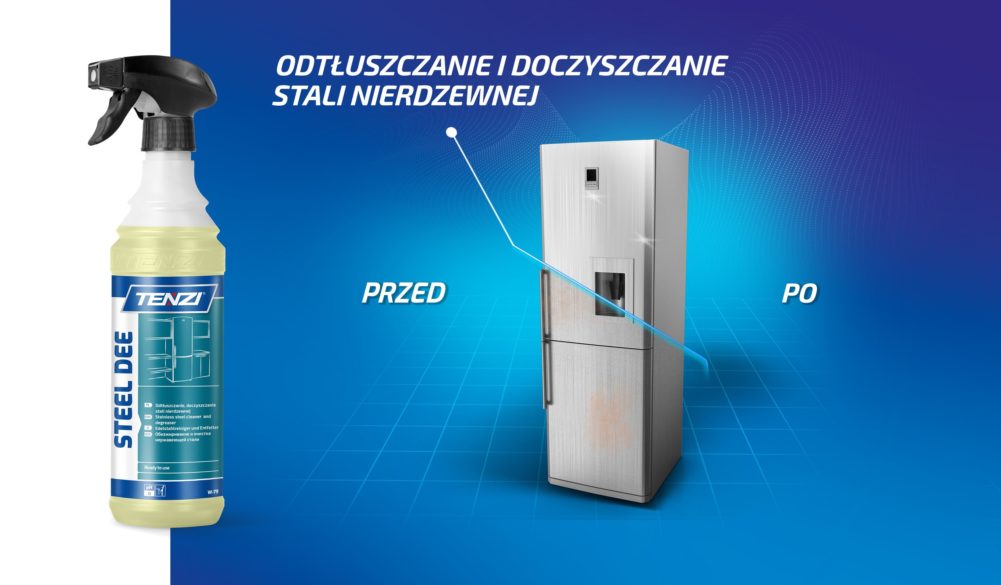 TENZI STEEL DEE GT WWW079B600BD000 preparat odtłuszczający do stali nierdzewnej 0,6L