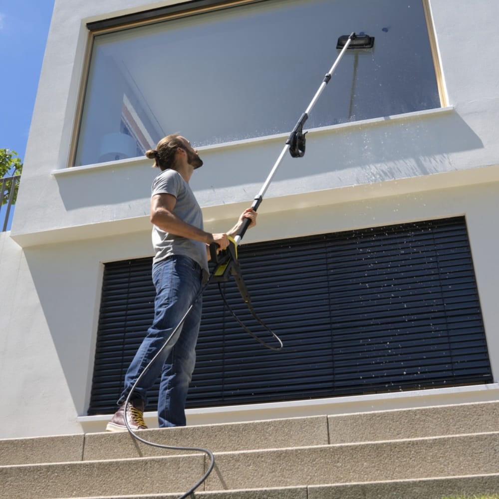 Karcher K 5 Comfort Premium Home Wood 1.324-812.0 + Zestaw do czyszczenia elewacji i szyb + Przedłużka węża 10 m + Filtr do wody