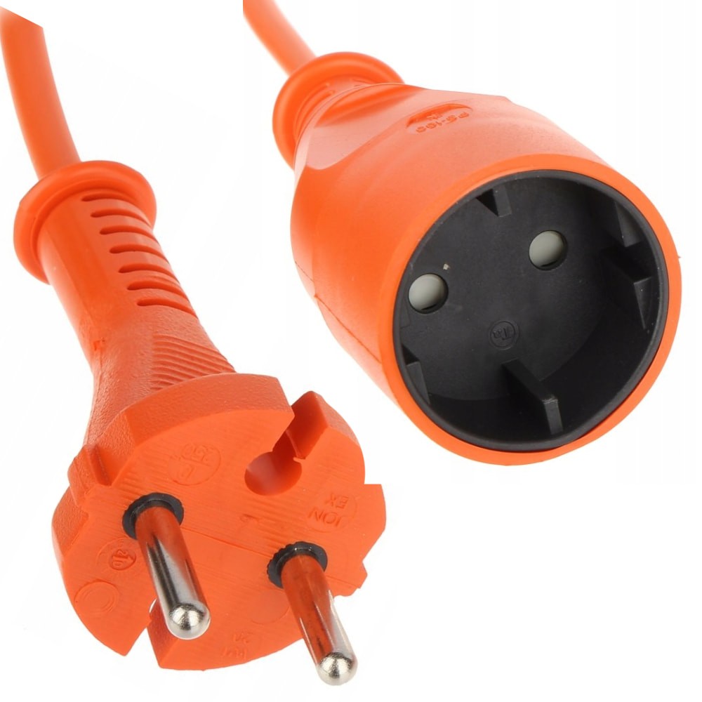 Kabel przedłużacza Jonex PS-160 20 m w widocznej, pomarańczowej powłoce