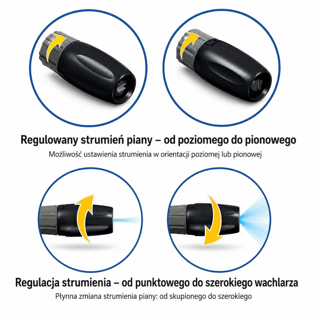 Pianownica FoamJet Rotate 1,25 mm K-LOCK do myjek Kärcher HD/HDS - widok ogólny lancy pianowej