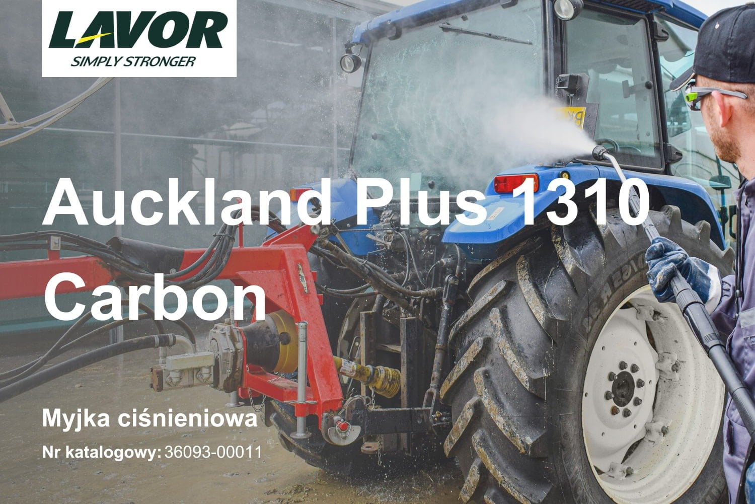 Myjka gorącowodna Lavor Auckland Plus 1310 Carbon z obudową serii Carbon, 36093-00011.