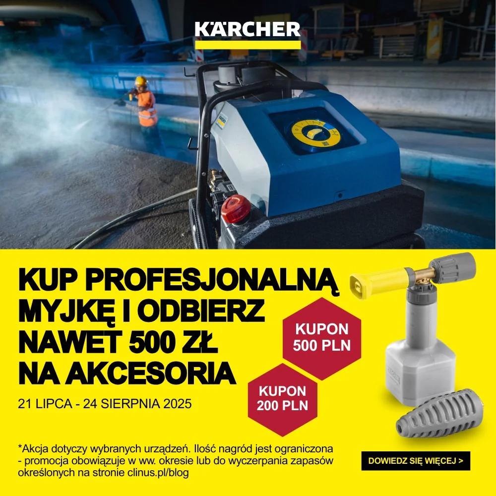 Promocja Kärcher - Kup profesjonalną myjkę i odbierz nawet 500 zł na akcesoria