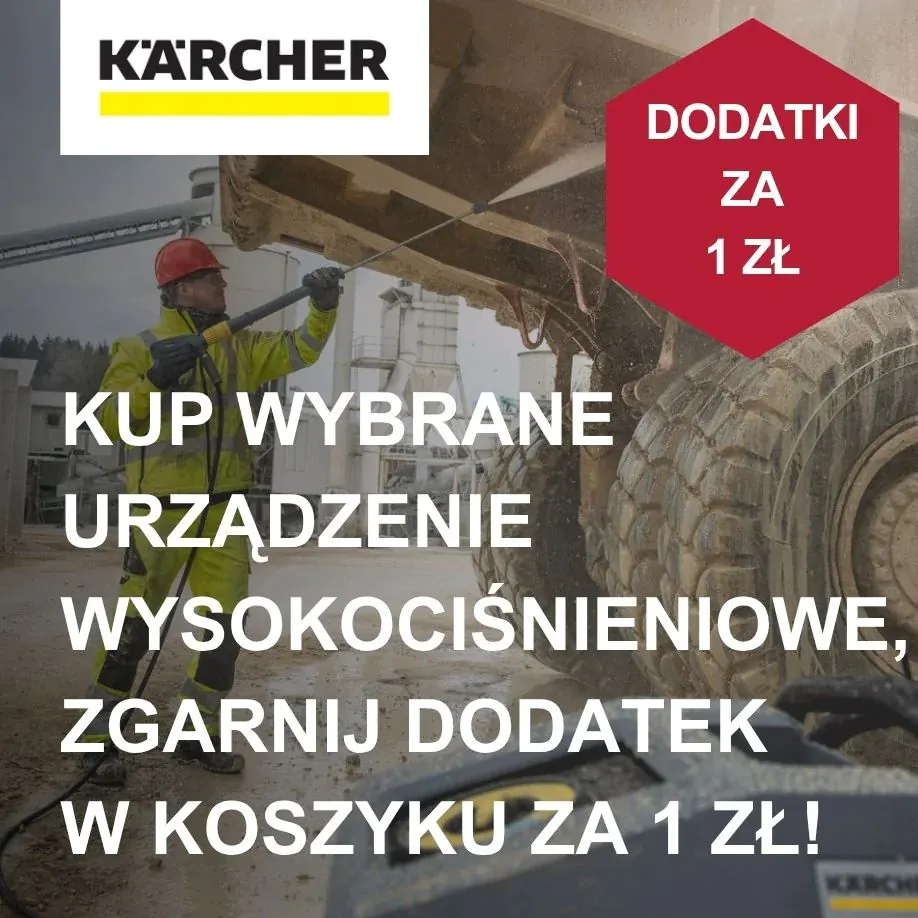 Profesjonalna myjka ciśnieniowa + chemia lub pianownica za 1 zł - sprawdź promocję!