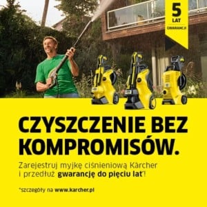 Gwarancja 5 lat na myjki ciśnieniowe Karcher - Kup i Zarejestruj