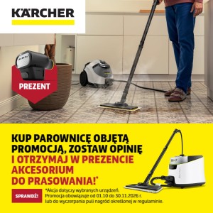 Kup parownicę, zostaw opinię i otrzymaj akcesorium do prasowania w prezencie!