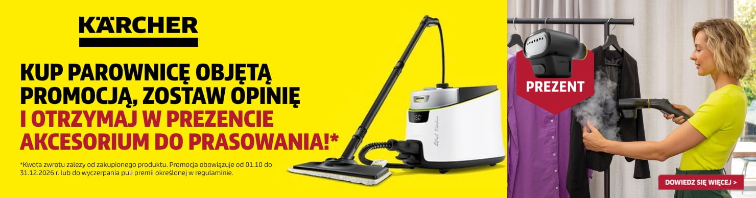 Kup parownicę, zostaw opinię i otrzymaj akcesorium do prasowania w prezencie!