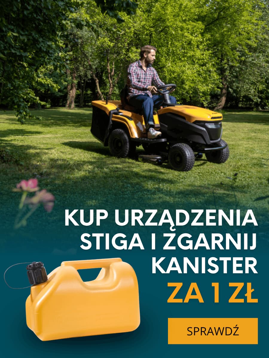 Kup urządzenie marki Stiga i zgarnij Kanister za 1 zł! 